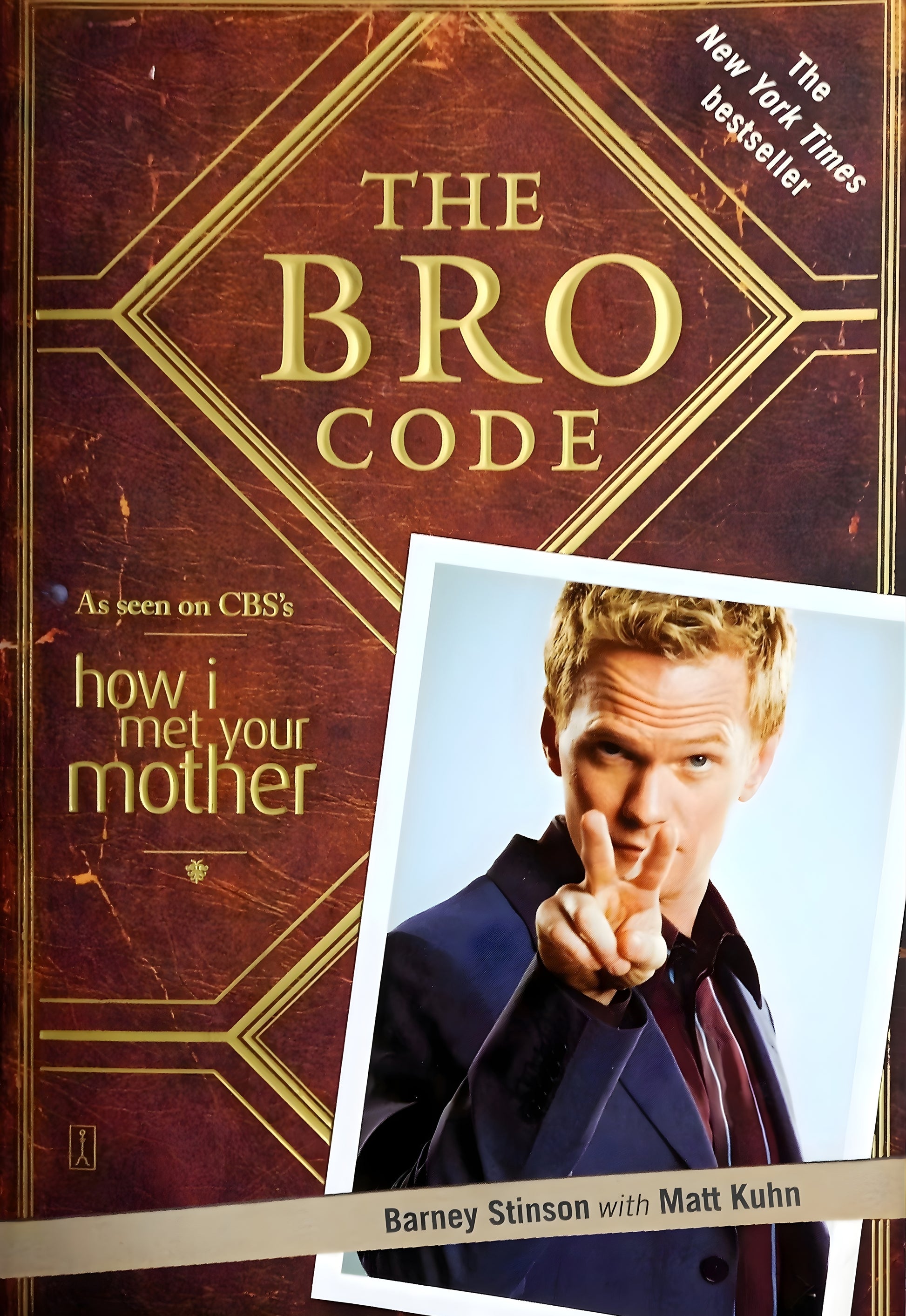 Book cover of 'The Bro Code' with a photo of a character from 'How I Met Your Mother' and the title text.