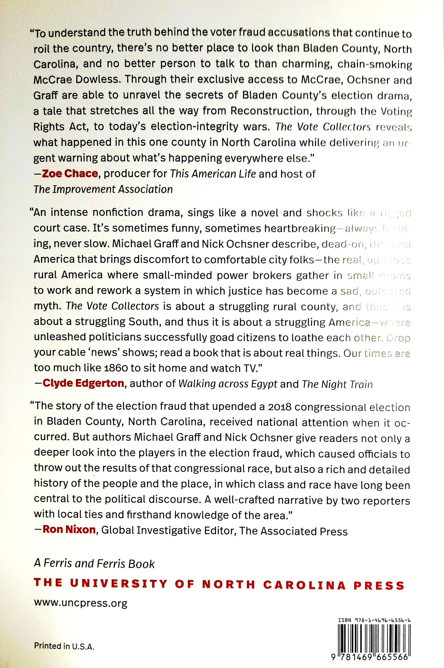 The Vote Collectors: The True Story of the Scamsters, Politicians, and Preachers Behind the Nation's Greatest Electoral Fraud by Michael Graff and Nick Ochsner