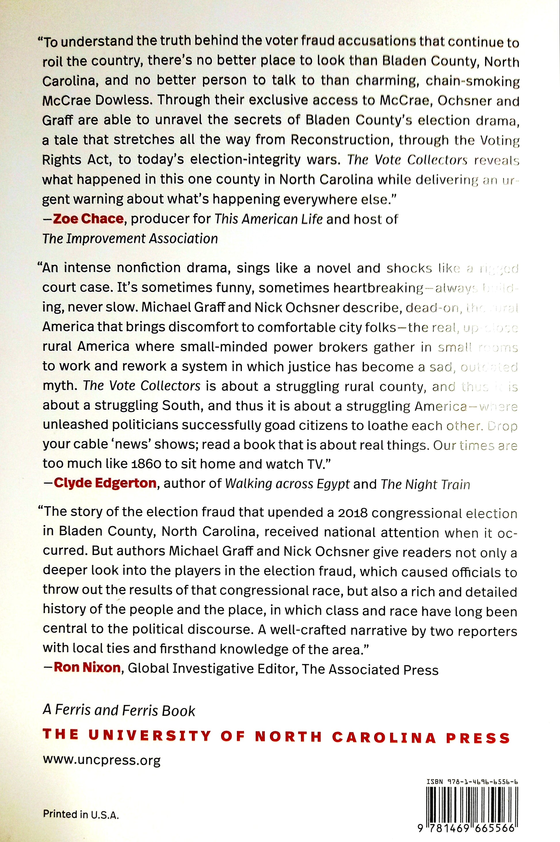 The Vote Collectors: The True Story of the Scamsters, Politicians, and Preachers Behind the Nation's Greatest Electoral Fraud by Michael Graff and Nick Ochsner