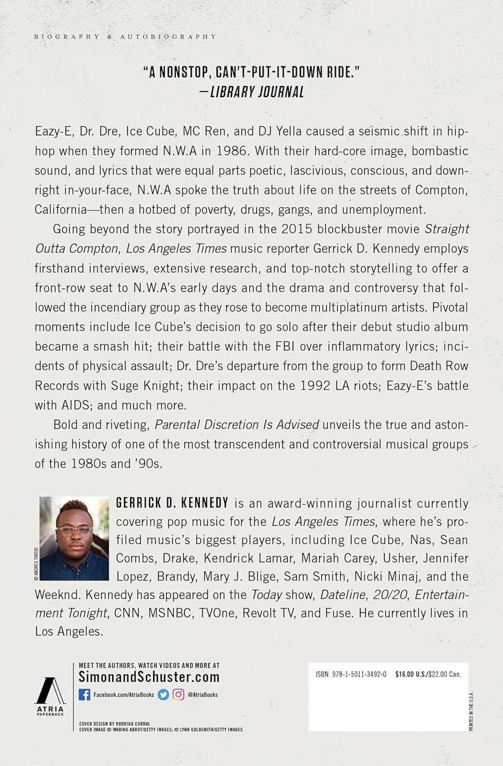 Parental Discretion Is Advised: The Rise of N.W.A and the Dawn of Gangsta Rap by Gerrick D. Kennedy