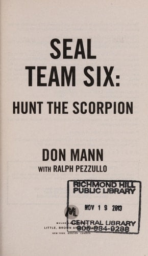 SEAL Team Six: Hunt the Scorpion (A Thomas Crocker Thriller, 2) by Don Mann