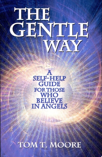 Book cover of 'The Gentle Way' by Tom T. Moore with a blue and purple background.