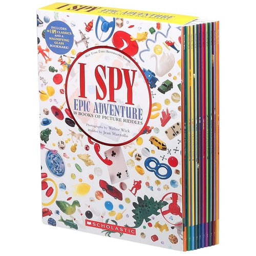 I SPY Epic Advanture 10 Books Of Picture Riddles Box Set With Free Magnifying Glass Bookmark | Jean Marzollo & Walter Wick