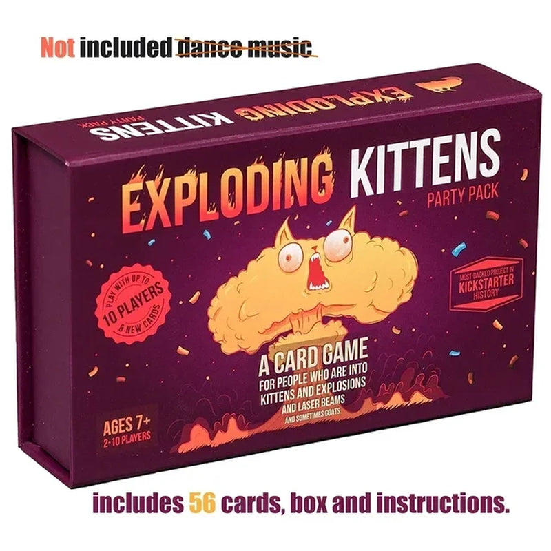 Zombie Kitten Explosion Kitten Family Gathering Board Game Fun Adult and Children'S Toy Card Game Suitable as a Gift