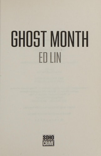 Ghost Month by Ed Lin