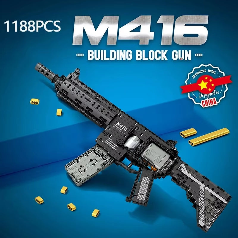 M4 Carbine Creative Lego-Like Building Block Puzzle