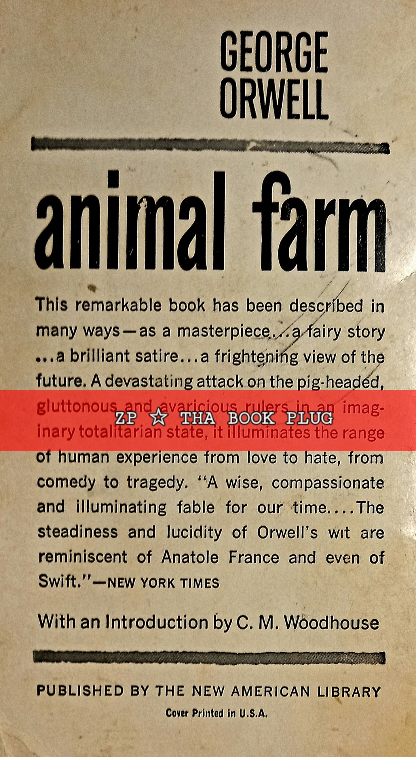 Animal Farm by George Orwell || Used Out-of-Print