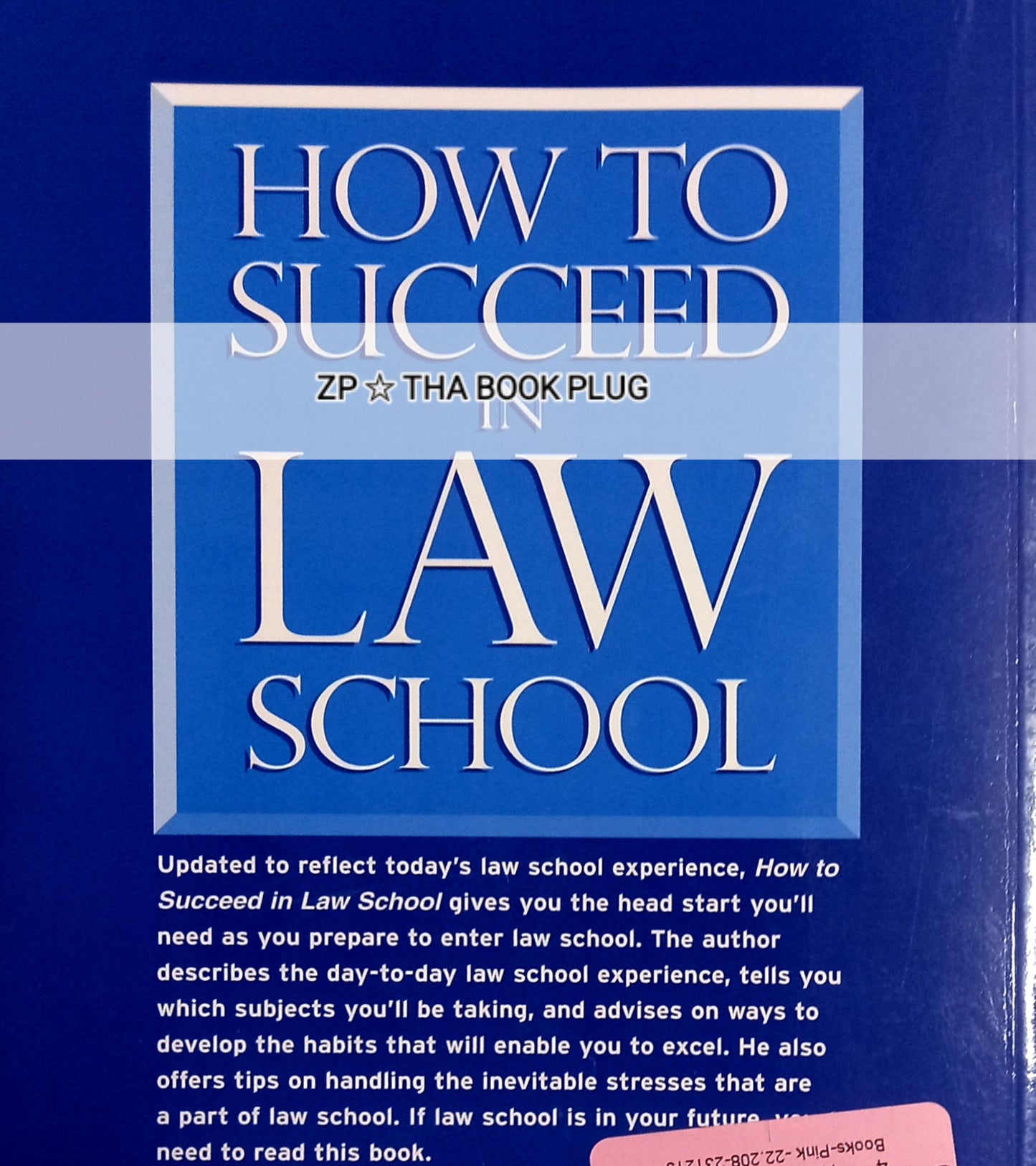 How to Succeed in Law School