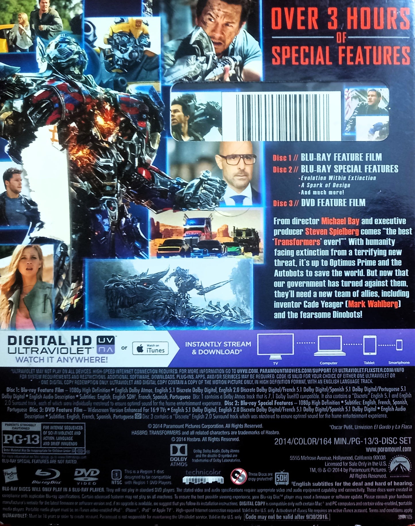 Transformers: Age of Extinction (Blu-ray Combo Pack)