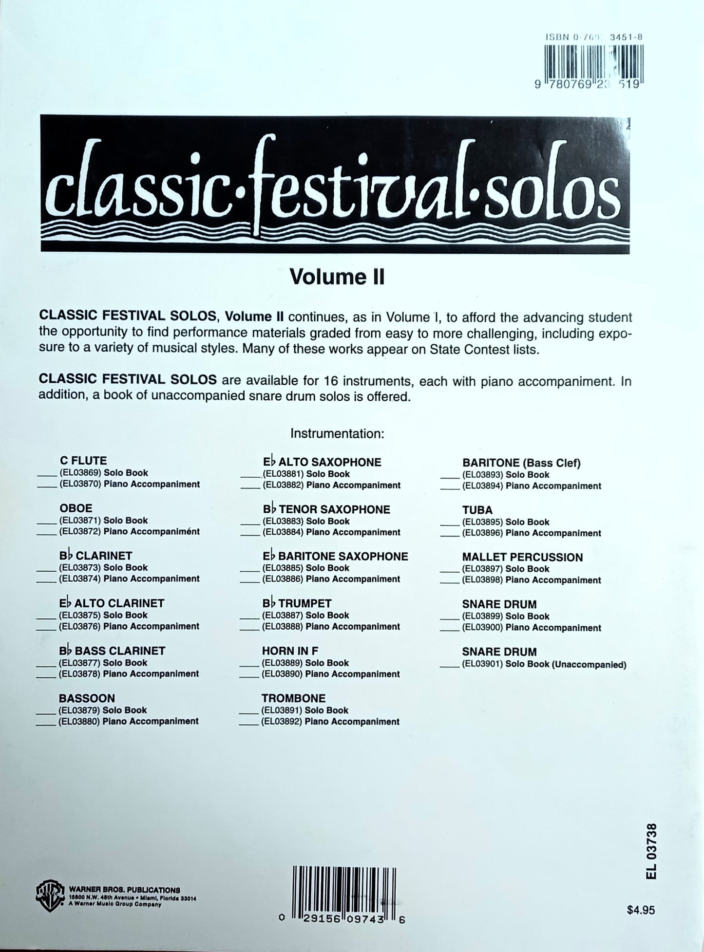 Classic Festival Solos (B-flat Trumpet)