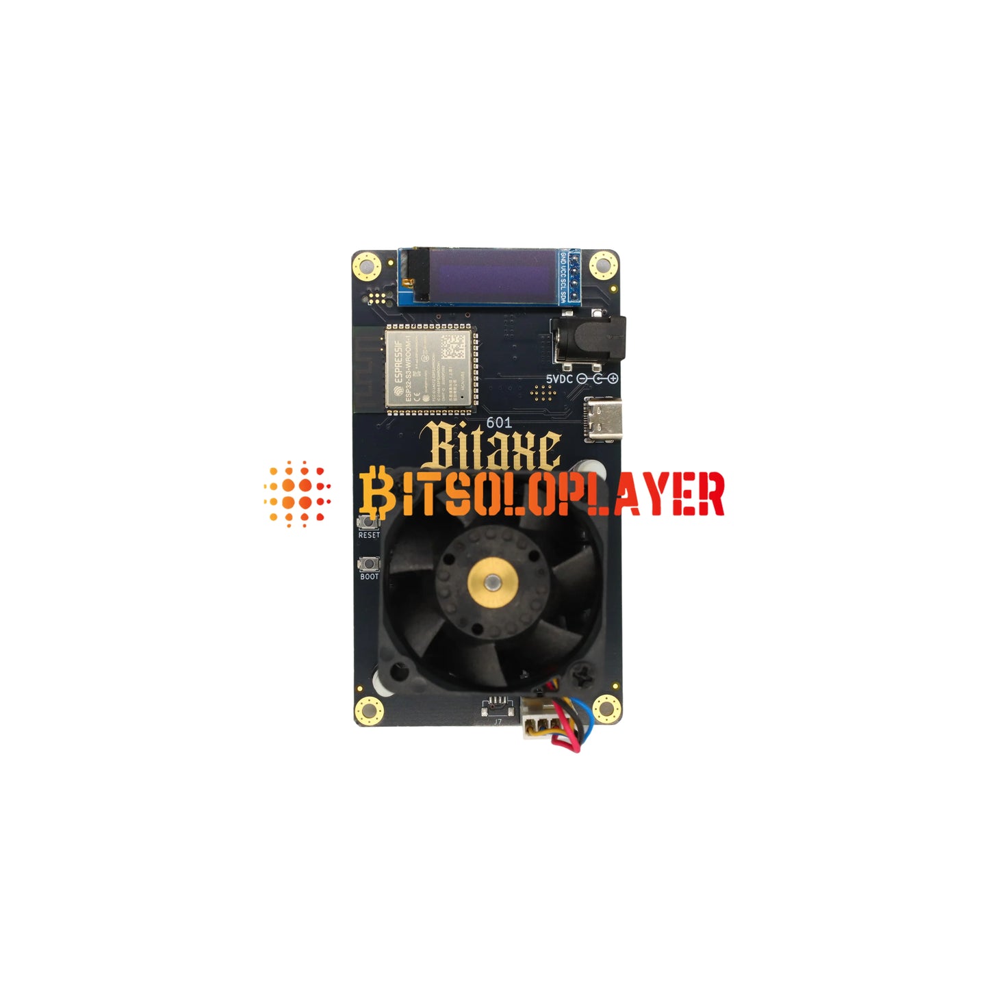 BTC Mining BitAxe Gamma 601 1.2th/s 18W ASIC BM1370 Open Source Bitcoin Miner (Power Supply Included)