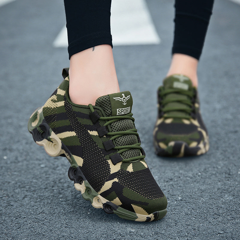 Camo Kicks With Sturdy Soul Shoes Technology by Pretty in Podiatry & Functional Footwear | Also Available in Beautiful Black & Snow White | Fashion, Running & Attention in Abundance