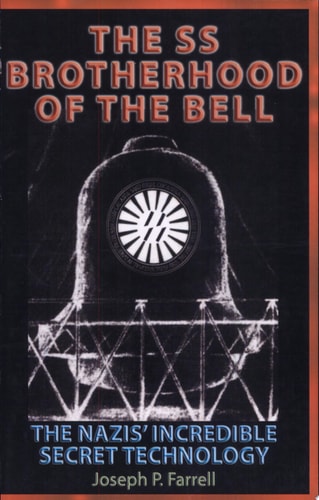 Book cover of 'The SS Brotherhood of the Bell' with a diagram of a tower and text.