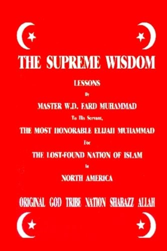 Book cover of 'The Supreme Wisdom' with text and symbols on a red background