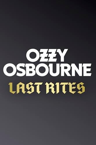Book album front cover with title 'Ozzy Osbourne: Last Rites' text on a dark background