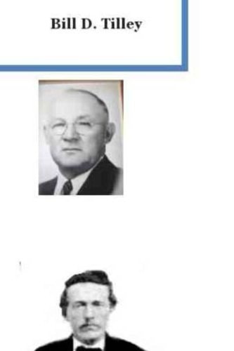 Book "American Ventures" by Bill D. Tilley with black and white portraits of a man with text above on a white background. 