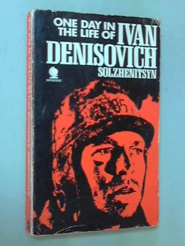 Book cover of 'One Day in the Life of Ivan Denisovich' by Aleksandr Solzhenitsyn on a blue background