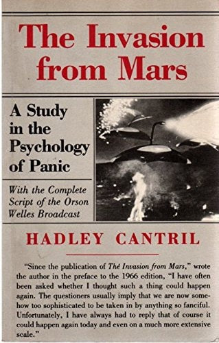 The Invasion from Mars (Princeton Legacy Library, 454) by Hadley Cantril
