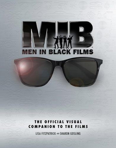 Book cover for "MIB: Men in Black Films" featuring sunglasses with 'MIB' logo and text on a textured gray background