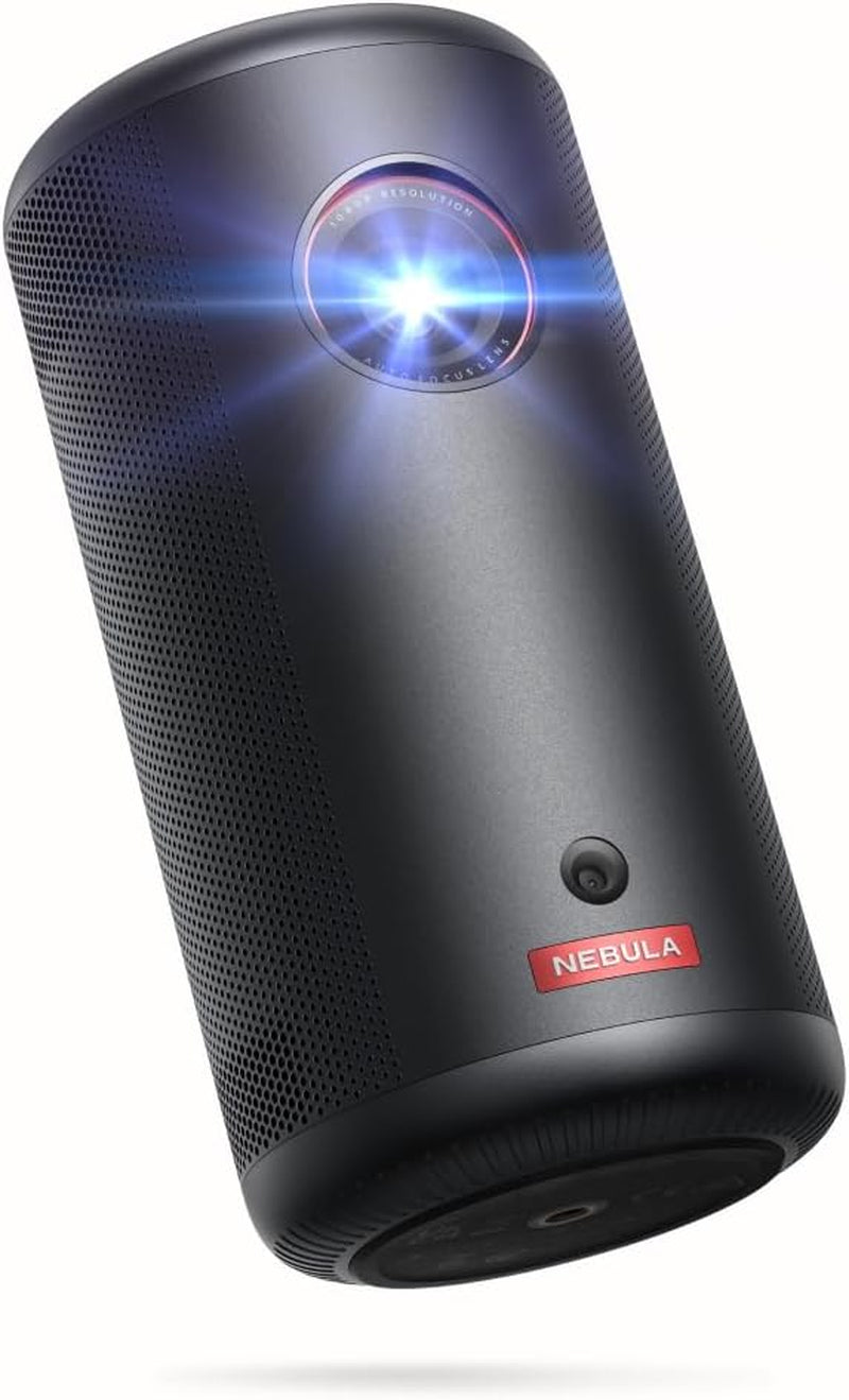 Capsule 3 GTV Projector: Netflix Licensed 1080P Wi-Fi & 120" Display Mini Projector 