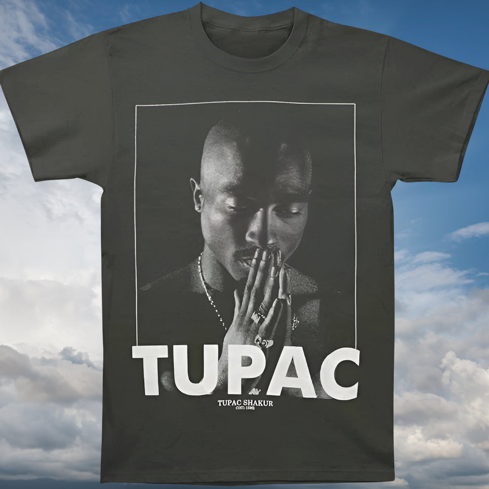 CONTOUR trendy ronde hals TUPAC heren T-Shirt Rood CONTOUR trendy ronde hals TUPAC heren T-Shirt Rood