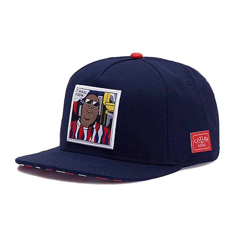 Biggie Smalls it was all a dream cap from '2Pac & B.I.G. Immortal Legends Snapback Collection | All Hats OSFA' on Bust-Down.