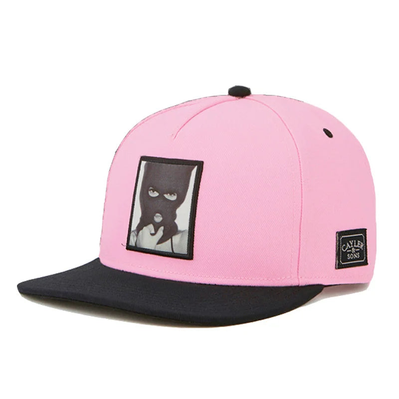 Pink Ski Mask Way cap from '2Pac & B.I.G. Immortal Legends Snapback Collection | All Hats OSFA' on Bust-Down.