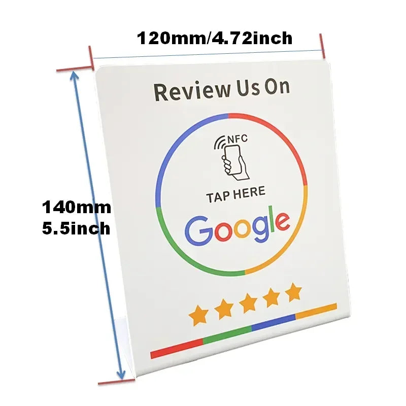 Custom Programmable Google Business Review Display Sign