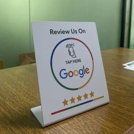 Custom Programmable Google Business Review Display Sign