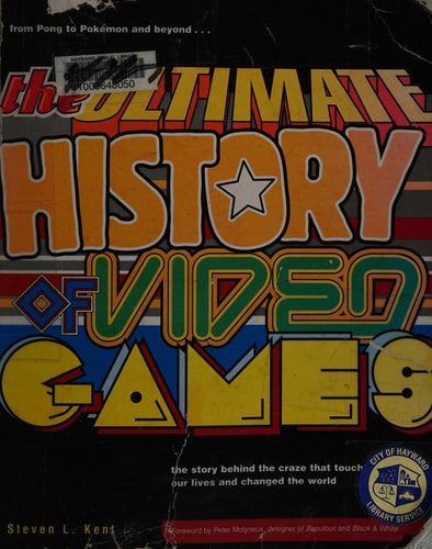Book cover of 'The Ultimate History of Video Games' with colorful text and a star emblem.