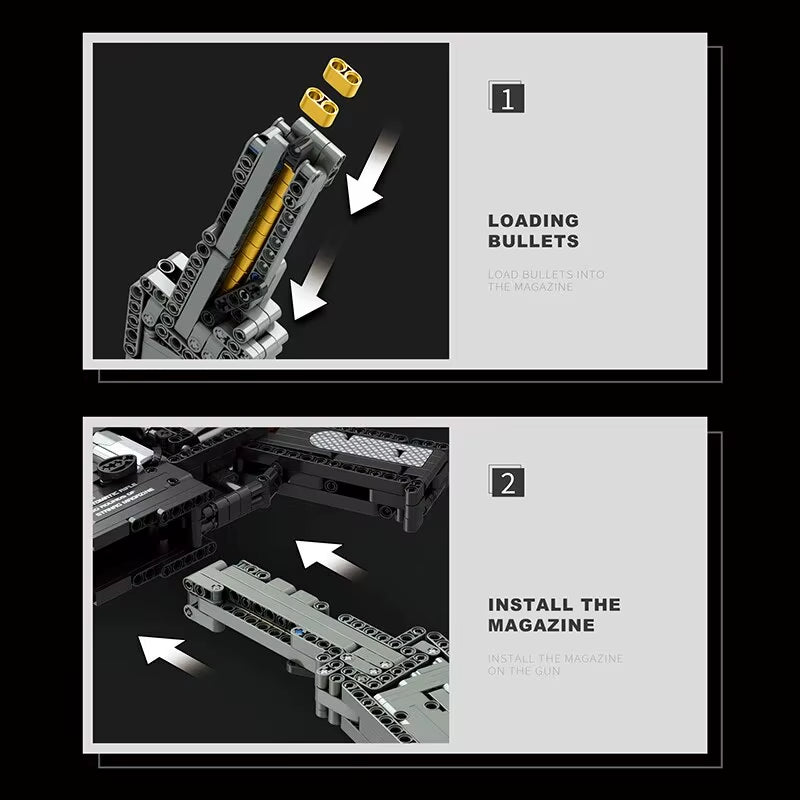 M4 Carbine Creative Lego-Like Building Block Puzzle