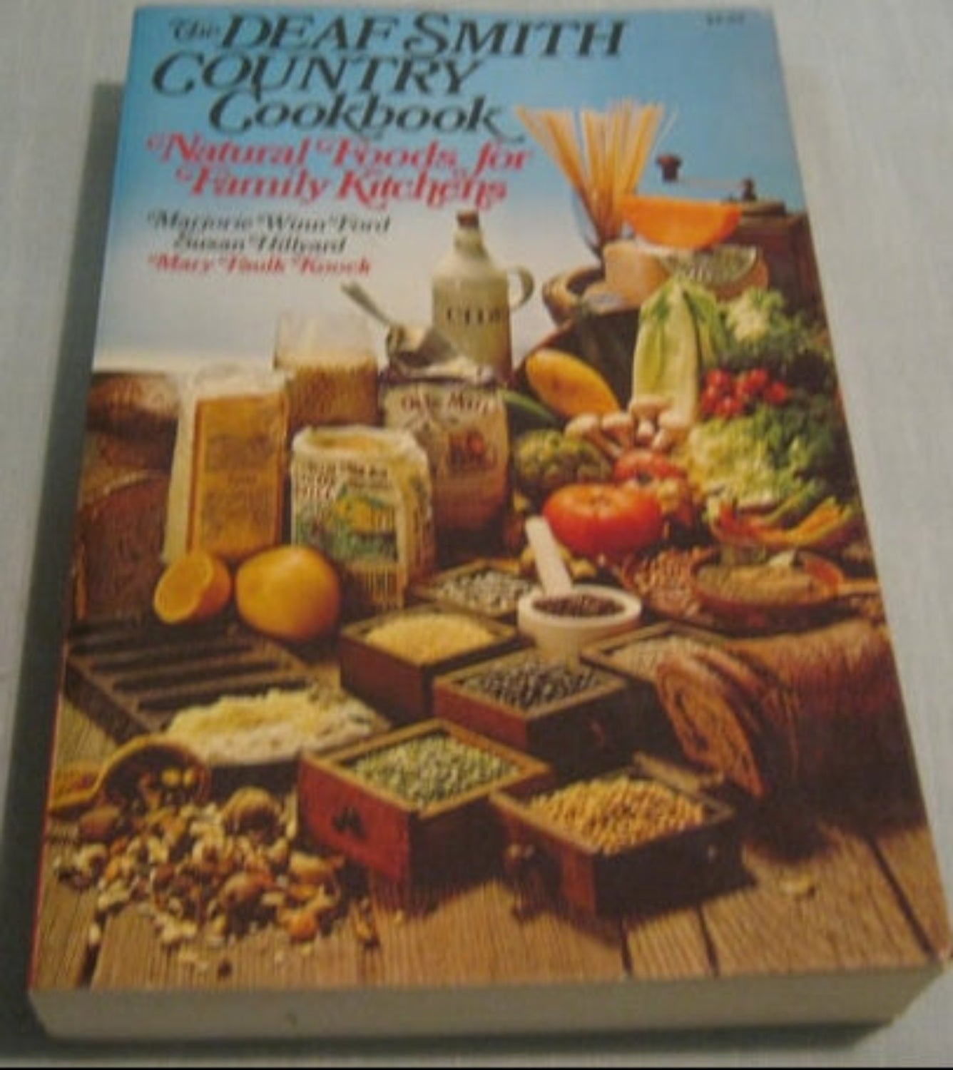 Deaf Smith Country Cookbook with a rustic design on a plain background