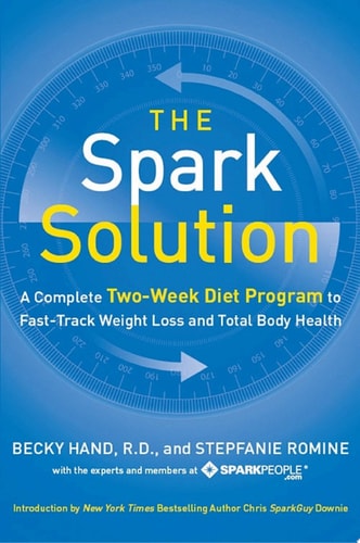 Book cover of 'The Spark Solution' with blue background and circular design