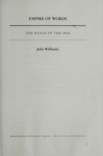 Empire of Words by John Willinsky