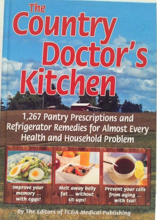 Book titled 'The Country Doctor's Kitchen' on a white background