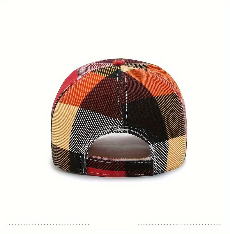 Powerful Patterned Luxury Designer Checkered Clan Cap