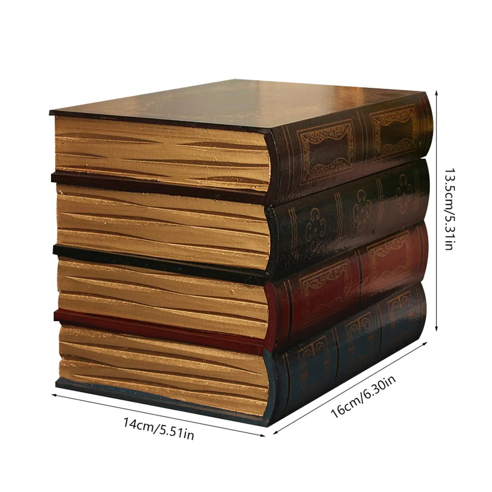 1Pcs European Retro Fake Book Simulation Book Storage Box Ornament Decoration Office Book Model Photo Prop Book Random Color