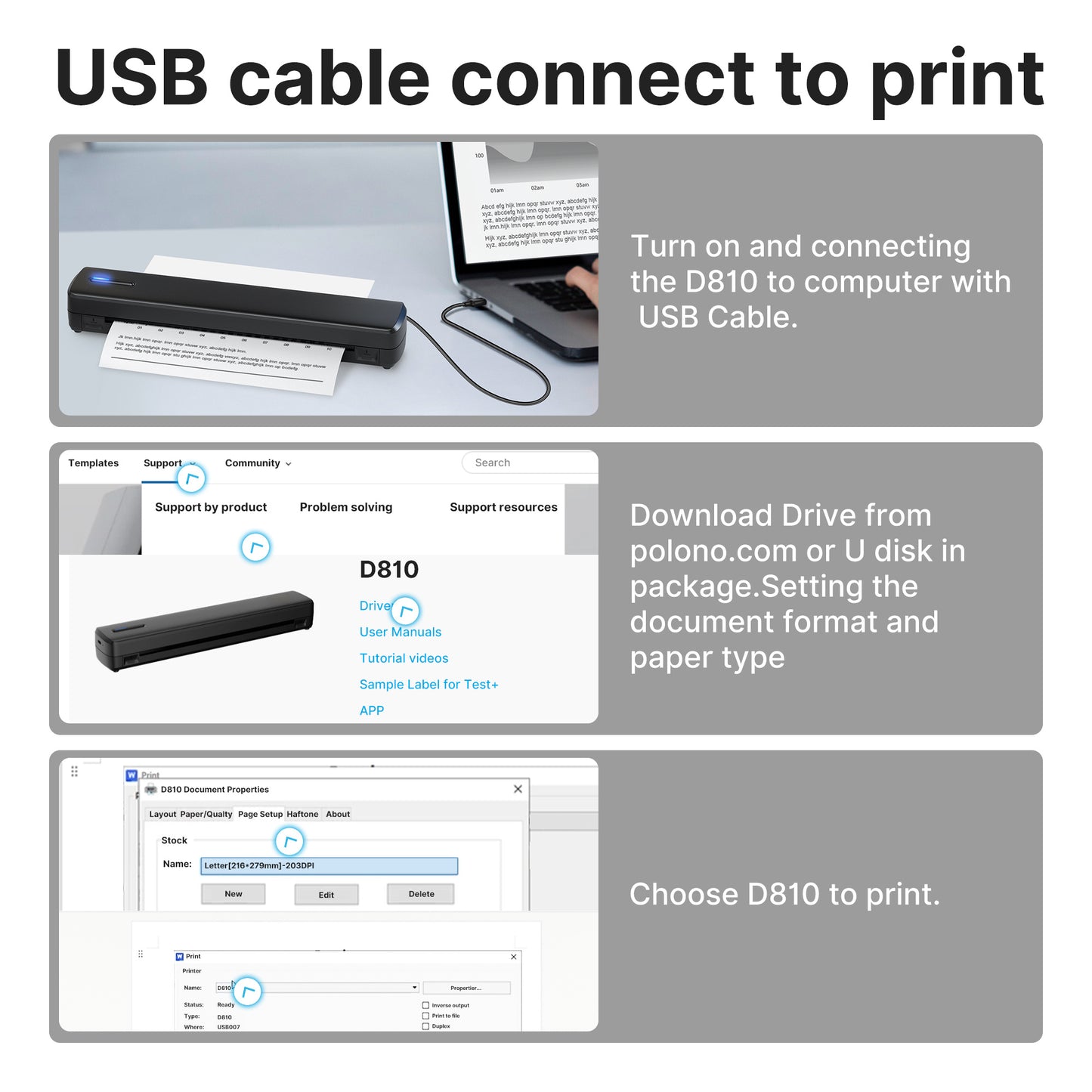 Portable Printer: Wireless Printing