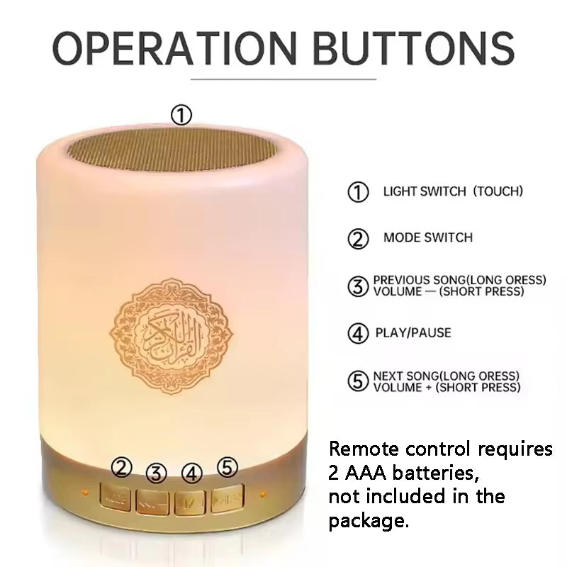 Call to Prayer Companion | Home-Travel Night Light Prayer Station