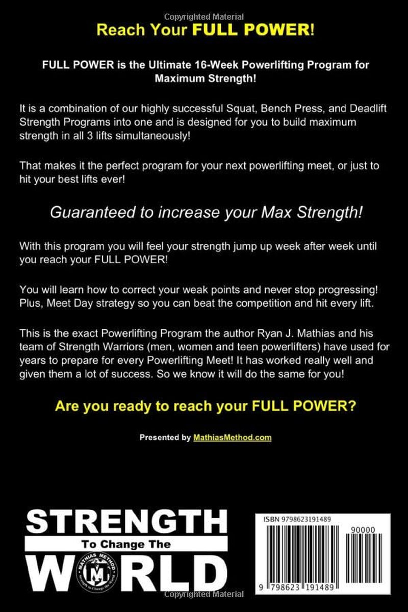 FULL POWER Powerlifting Program
