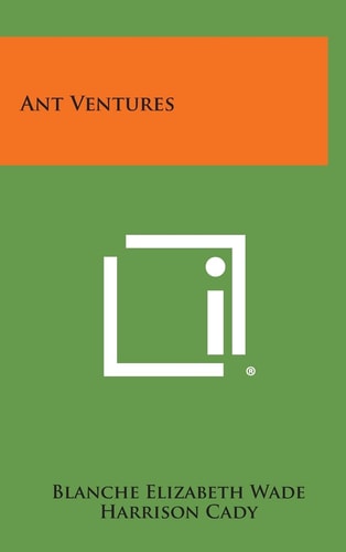 Book cover of 'Ant Ventures' with an orange and green background and a logo.