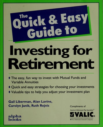 Book cover of 'The Quick & Easy Guide to Investing for Retirement' with a green border.