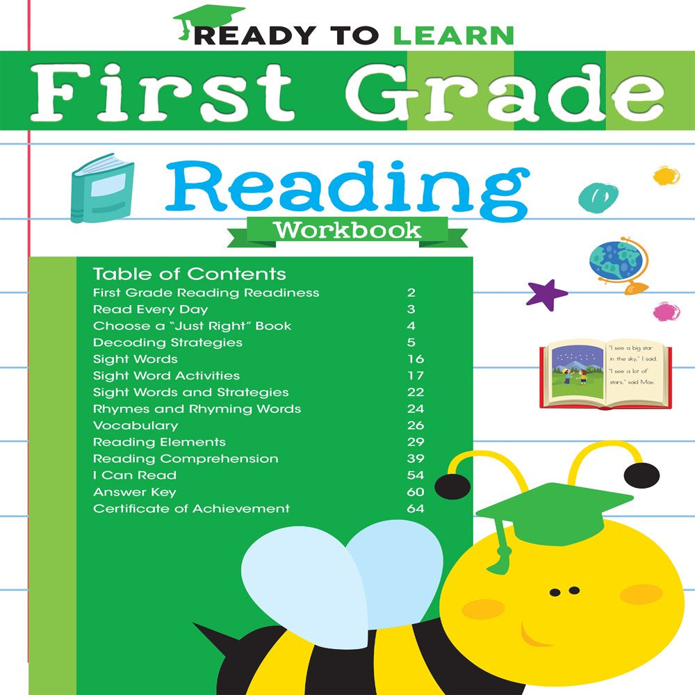 Ready to Learn: First Grade Reading Workbook