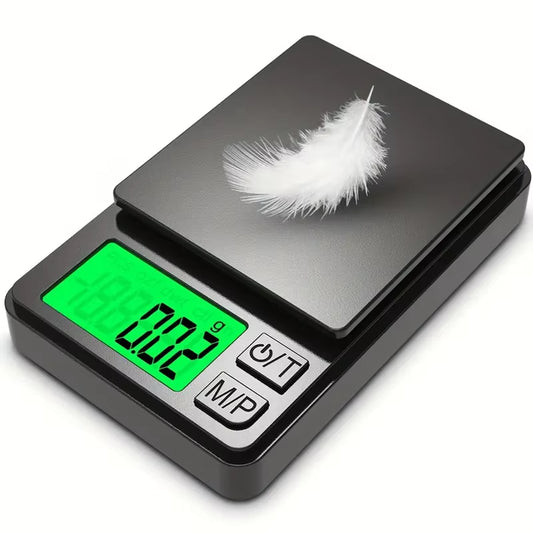 Precision Pocket Scale 1000g x 0.1g: Compact Digital Gram Scale for Coins, Food & Jewelry