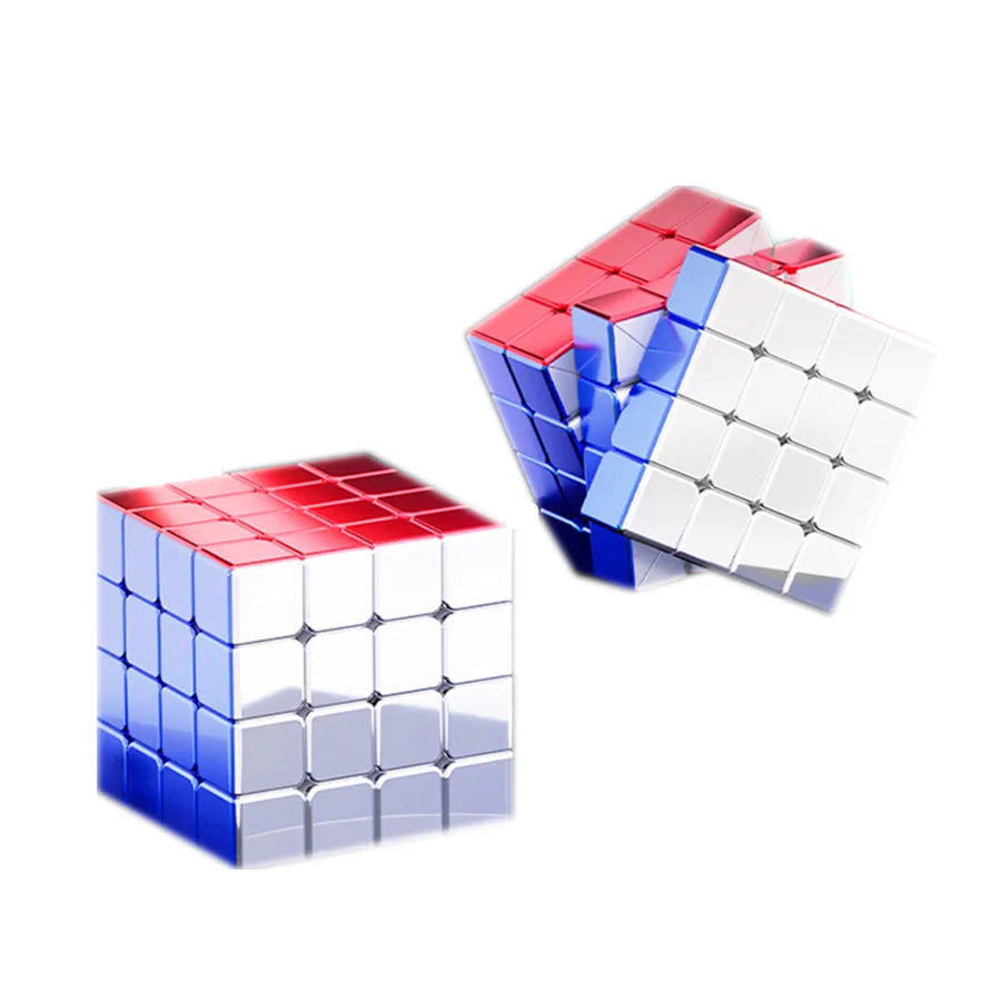 Two Rubik's Cube-like puzzles on a white background