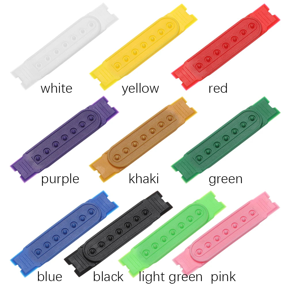 5-piece Pack Snapback Strap Replacement Alternate Snap Buckle Bands | Color Swap Straps for Caps & Snapbacks