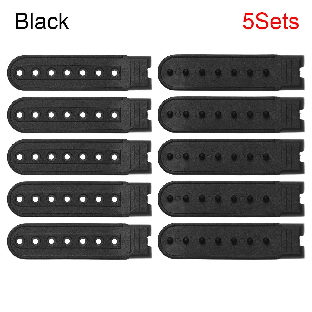 5-piece Pack Snapback Strap Replacement Alternate Snap Buckle Bands | Color Swap Straps for Caps & Snapbacks