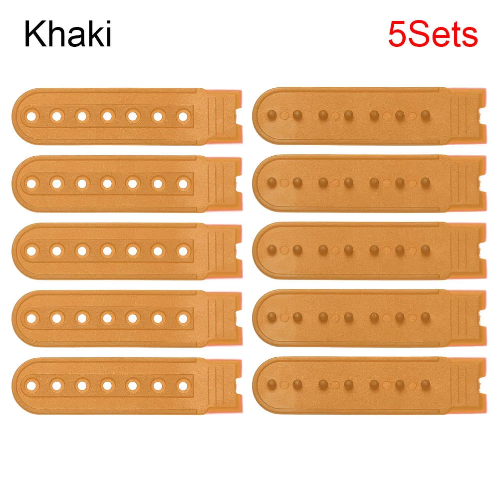 5-piece Pack Snapback Strap Replacement Alternate Snap Buckle Bands | Color Swap Straps for Caps & Snapbacks