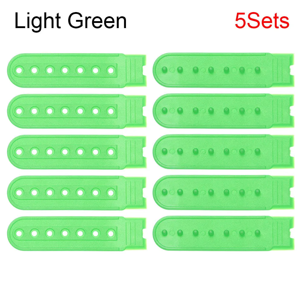 5-piece Pack Snapback Strap Replacement Alternate Snap Buckle Bands | Color Swap Straps for Caps & Snapbacks