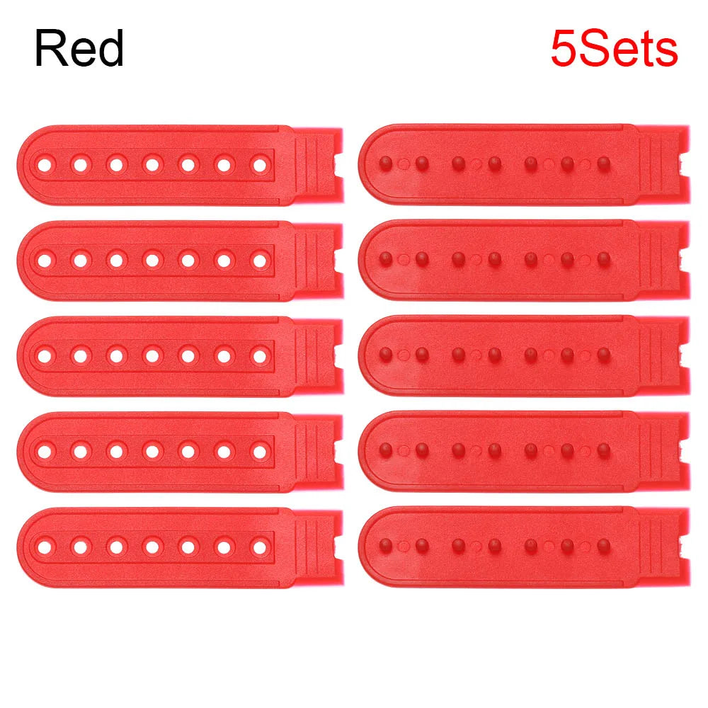 5-piece Pack Snapback Strap Replacement Alternate Snap Buckle Bands | Color Swap Straps for Caps & Snapbacks